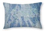 Load image into Gallery viewer, Blue Connections Mixed Media Canvas - Throw Pillow
