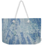 Load image into Gallery viewer, Blue Connections Mixed Media Canvas - Weekender Tote Bag
