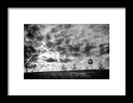 Load image into Gallery viewer, Alien Orb Behind The Olympic Stadium - Framed Print
