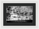 Load image into Gallery viewer, Alien Orb Behind The Olympic Stadium - Framed Print
