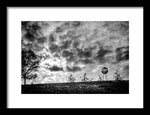 Load image into Gallery viewer, Alien Orb Behind The Olympic Stadium - Framed Print
