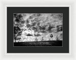 Load image into Gallery viewer, Alien Orb Behind The Olympic Stadium - Framed Print
