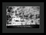 Load image into Gallery viewer, Alien Orb Behind The Olympic Stadium - Framed Print
