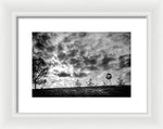 Load image into Gallery viewer, Alien Orb Behind The Olympic Stadium - Framed Print
