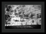 Load image into Gallery viewer, Alien Orb Behind The Olympic Stadium - Framed Print
