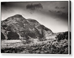 Load image into Gallery viewer, Arthur&#39;s Seat Holyrood Park BW - Canvas Print
