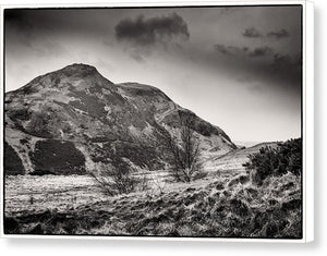 Arthur's Seat Holyrood Park BW - Canvas Print