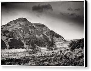 Arthur's Seat Holyrood Park BW - Canvas Print