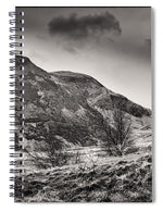Load image into Gallery viewer, Arthur's Seat Holyrood Park BW - Spiral Notebook
