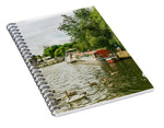 Load image into Gallery viewer, Barges and Boats on the River Thames Marlow - Spiral Notebook

