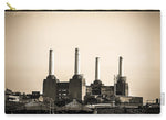 Load image into Gallery viewer, Battersea Power Station with train tracks - Carry-All Pouch

