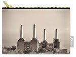 Load image into Gallery viewer, Battersea Power Station with train tracks with Border - Carry-All Pouch
