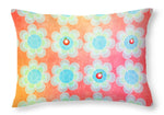 Load image into Gallery viewer, Blue and Green Jelly with Cherries on top - Throw Pillow
