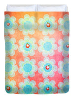 Load image into Gallery viewer, Blue and Green Jelly with Cherries on top - Duvet Cover
