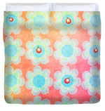 Load image into Gallery viewer, Blue and Green Jelly with Cherries on top - Duvet Cover
