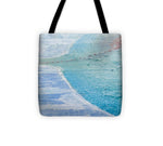 Load image into Gallery viewer, Blue Connections Mixed Media Canvas - Tote Bag
