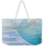 Load image into Gallery viewer, Blue Connections Mixed Media Canvas - Weekender Tote Bag
