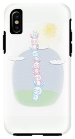 Load image into Gallery viewer, Bunny Tower Childrens Illustration - Phone Case
