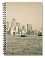 Load image into Gallery viewer, Canary Wharf Cityscape - Spiral Notebook
