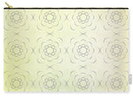 Load image into Gallery viewer, Circles within Circles Flowers upon Flowers - Textures green background - Carry-All Pouch

