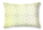 Load image into Gallery viewer, Circles within Circles Flowers upon Flowers - Textures green background - Throw Pillow
