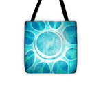 Load image into Gallery viewer, Cool Blue Flower - Tote Bag
