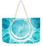 Load image into Gallery viewer, Cool Blue Flower - Weekender Tote Bag
