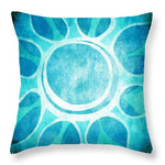 Load image into Gallery viewer, Cool Blue Flower - Throw Pillow
