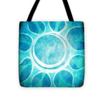 Load image into Gallery viewer, Cool Blue Flower - Tote Bag
