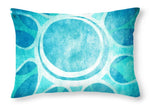 Load image into Gallery viewer, Cool Blue Flower - Throw Pillow
