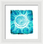Load image into Gallery viewer, Cool Blue Flower - Framed Print
