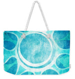 Load image into Gallery viewer, Cool Blue Flower - Weekender Tote Bag
