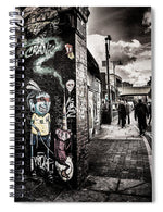 Load image into Gallery viewer, Cool Street Art Brick Lane London - Spiral Notebook
