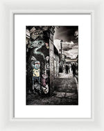 Load image into Gallery viewer, Cool Street Art Brick Lane London - Framed Print
