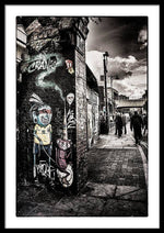 Load image into Gallery viewer, Cool Street Art Brick Lane London - Framed Print
