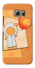 Load image into Gallery viewer, Cute Lots of Love Love You Cute Character holding a Love Balloons  - Phone Case
