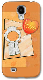 Load image into Gallery viewer, Cute Lots of Love Love You Cute Character holding a Love Balloons  - Phone Case

