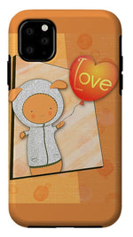 Load image into Gallery viewer, Cute Lots of Love Love You Cute Character holding a Love Balloons  - Phone Case
