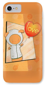 Load image into Gallery viewer, Cute Lots of Love Love You Cute Character holding a Love Balloons  - Phone Case
