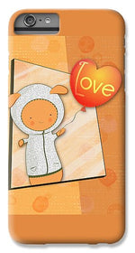 Load image into Gallery viewer, Cute Lots of Love Love You Cute Character holding a Love Balloons  - Phone Case
