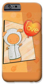 Load image into Gallery viewer, Cute Lots of Love Love You Cute Character holding a Love Balloons  - Phone Case
