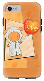 Load image into Gallery viewer, Cute Lots of Love Love You Cute Character holding a Love Balloons  - Phone Case
