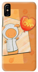 Load image into Gallery viewer, Cute Lots of Love Love You Cute Character holding a Love Balloons  - Phone Case
