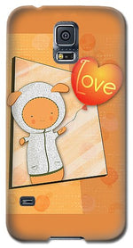 Load image into Gallery viewer, Cute Lots of Love Love You Cute Character holding a Love Balloons  - Phone Case
