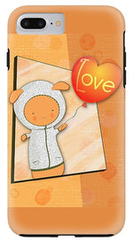 Load image into Gallery viewer, Cute Lots of Love Love You Cute Character holding a Love Balloons  - Phone Case
