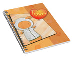 Load image into Gallery viewer, Cute Lots of Love Love You Cute Character holding a Love Balloons  - Spiral Notebook
