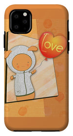 Load image into Gallery viewer, Cute Lots of Love Love You Cute Character holding a Love Balloons  - Phone Case
