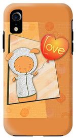 Load image into Gallery viewer, Cute Lots of Love Love You Cute Character holding a Love Balloons  - Phone Case
