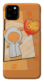 Load image into Gallery viewer, Cute Lots of Love Love You Cute Character holding a Love Balloons  - Phone Case
