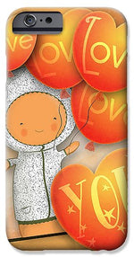 Load image into Gallery viewer, Cute Teddy with Lots of Love Balloons - Phone Case
